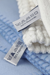 Wäsche Kennzeichen Baumwolle Polyester