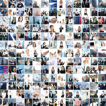 Great collage of 250 different business photos