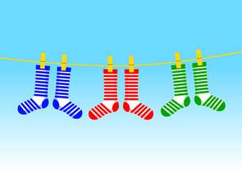 Colorful socks