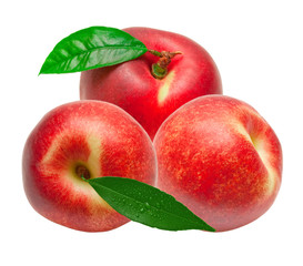 peach isolated on white background