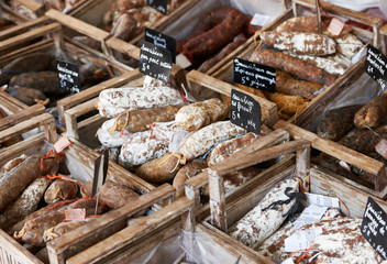 Hand-made French sausage