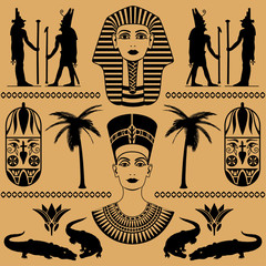 Egyptian decorative patterns