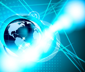 Background with globe