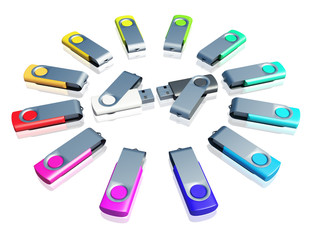 3d color usb drive