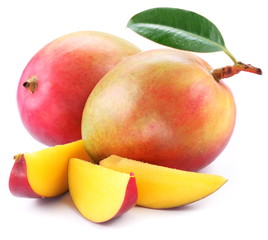 Mango with slices