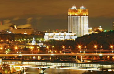 Fototapeta premium Moscow night