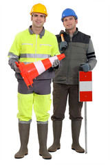 Road-side workers