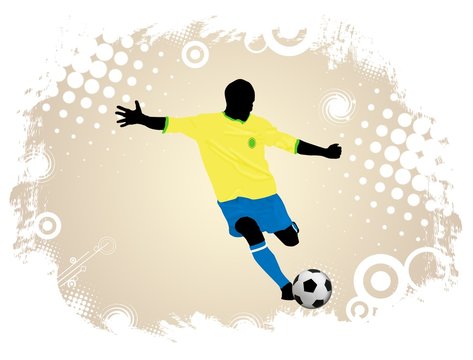 Soccer action player