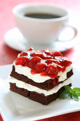 Chocolate Cake with Cherries