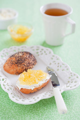 Bread with lemon jam