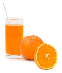 Orange fruit and cocktail