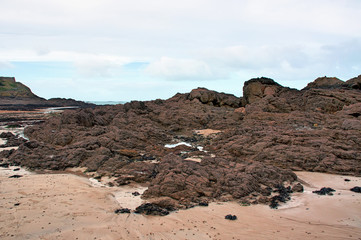 Marée basse à Saint-Malo