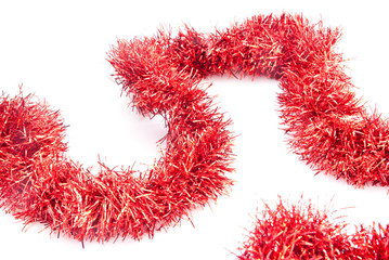 red tinsel