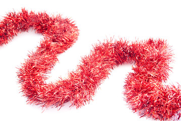 red tinsel