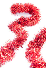 red tinsel