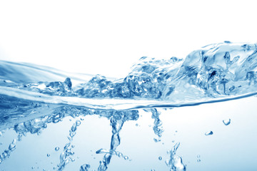 Splashing water