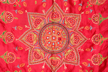 embroidery on fabric, royal Rajasthan, India