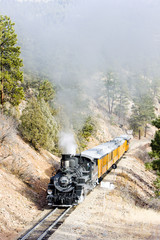 Fototapeta premium Durango Silverton Kolej wąskotorowa, Kolorado, USA