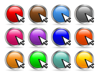 Web Buttons mit  Mauszeiger