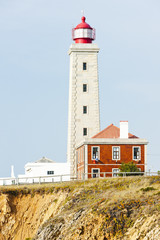 Fototapeta na wymiar lighthouse at Sao Pedro de Moel, Estremadura, Portugal
