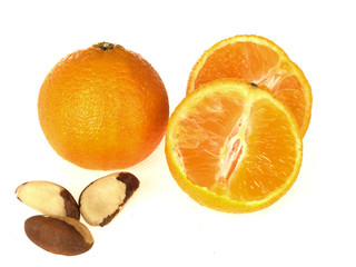 Tangerines with Brazil Nuts