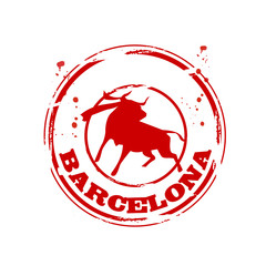 Obraz premium timbre Barcelona