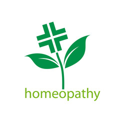 Logo homeopathy, alternative medicine # Vector