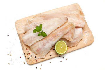 frozen pollock and spices