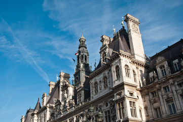 Fototapeta na wymiar Hôtel de ville de paris
