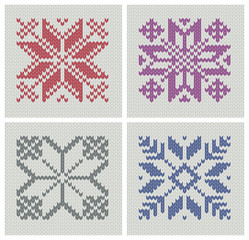 Nordic knitting seamless star patterns