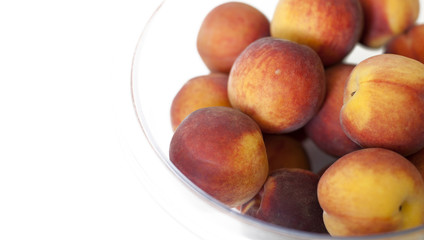 peaches and empty space for your text