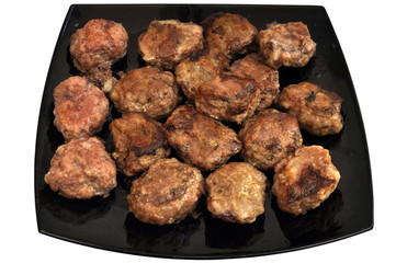 Closeup of hot delicious cutlets