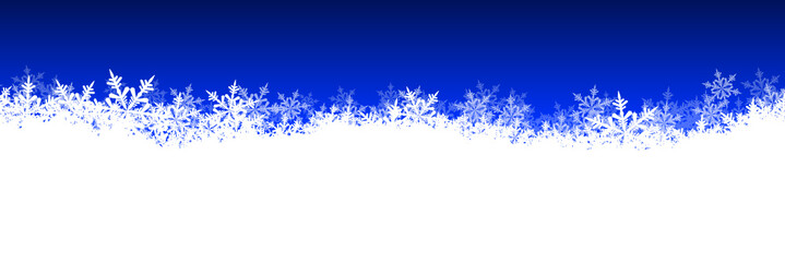 Schneeflocken, Eiskristalle, Schnee, Eisblumen, Panorama, Banner