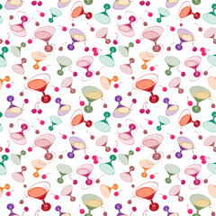 Dancing glasses seamless