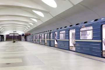 Fototapeta premium Вестибиль станции метро.