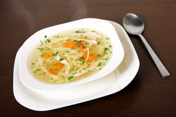Polish chicken soup