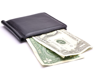 money  on a white background