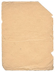 Vintage paper with space for text. Yellowish color.