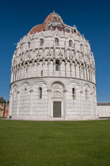 Obraz premium Leaning Baptistery of Pisa