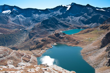 Alpine lake in the Italian Alps