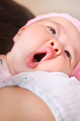 Fototapeta na wymiar Yawning Baby