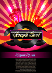 Colorful Vector Party Flyer