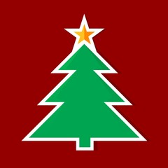 Obraz premium Origami Christmas tree