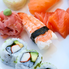 Sushis, Sashimis, Californias Rolls