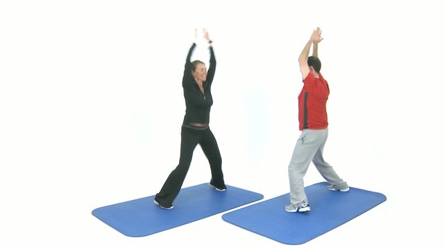 Sport exercise for two jumping jack
