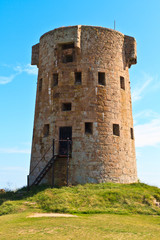Fototapeta na wymiar Le Hocq, Jersey Coastal Wieża