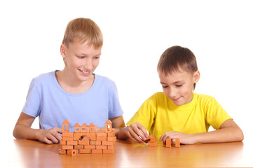 two boys playing