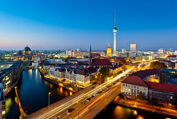Fotobehang Berlijn Uitzicht op Alexanderplatz © engel.ac