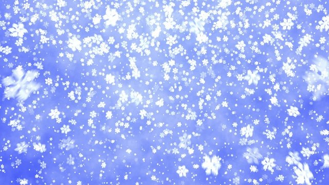 New Year's snowflakes on it is light a dark blue background