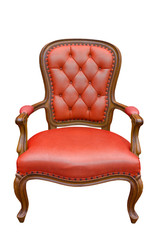 luxury armchair isolated on the white background